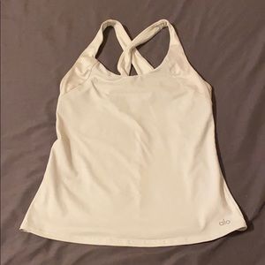 Alo Yoga Crossback Tank Top - Ice Green